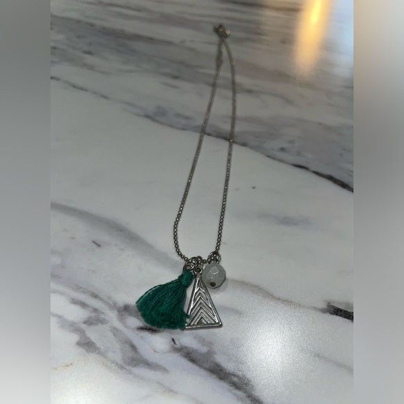 Minimalist Silver Ball Chain Necklace with Pendant - Picture 2 of 3